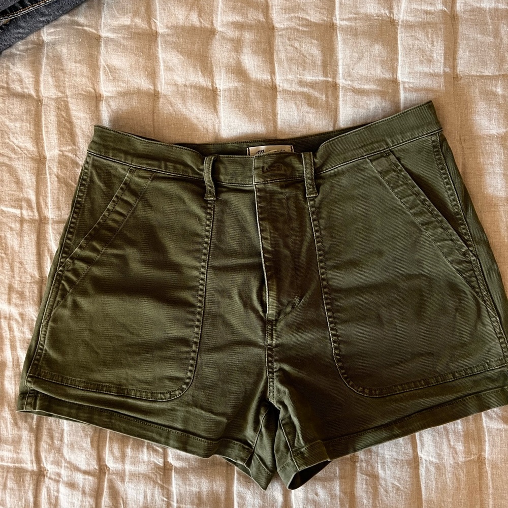 Olive Green Women's Shorts